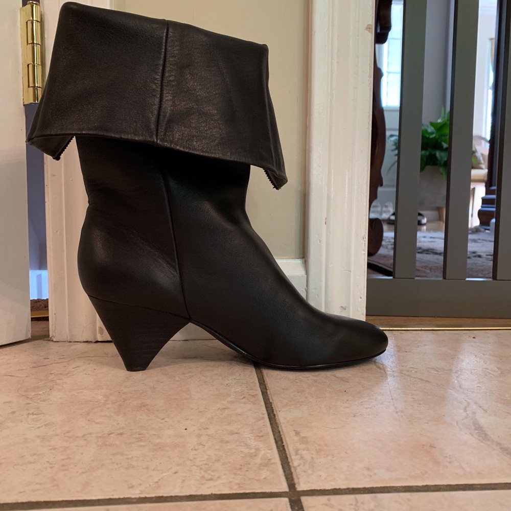 Rosegold Liam pyramid heeled boot